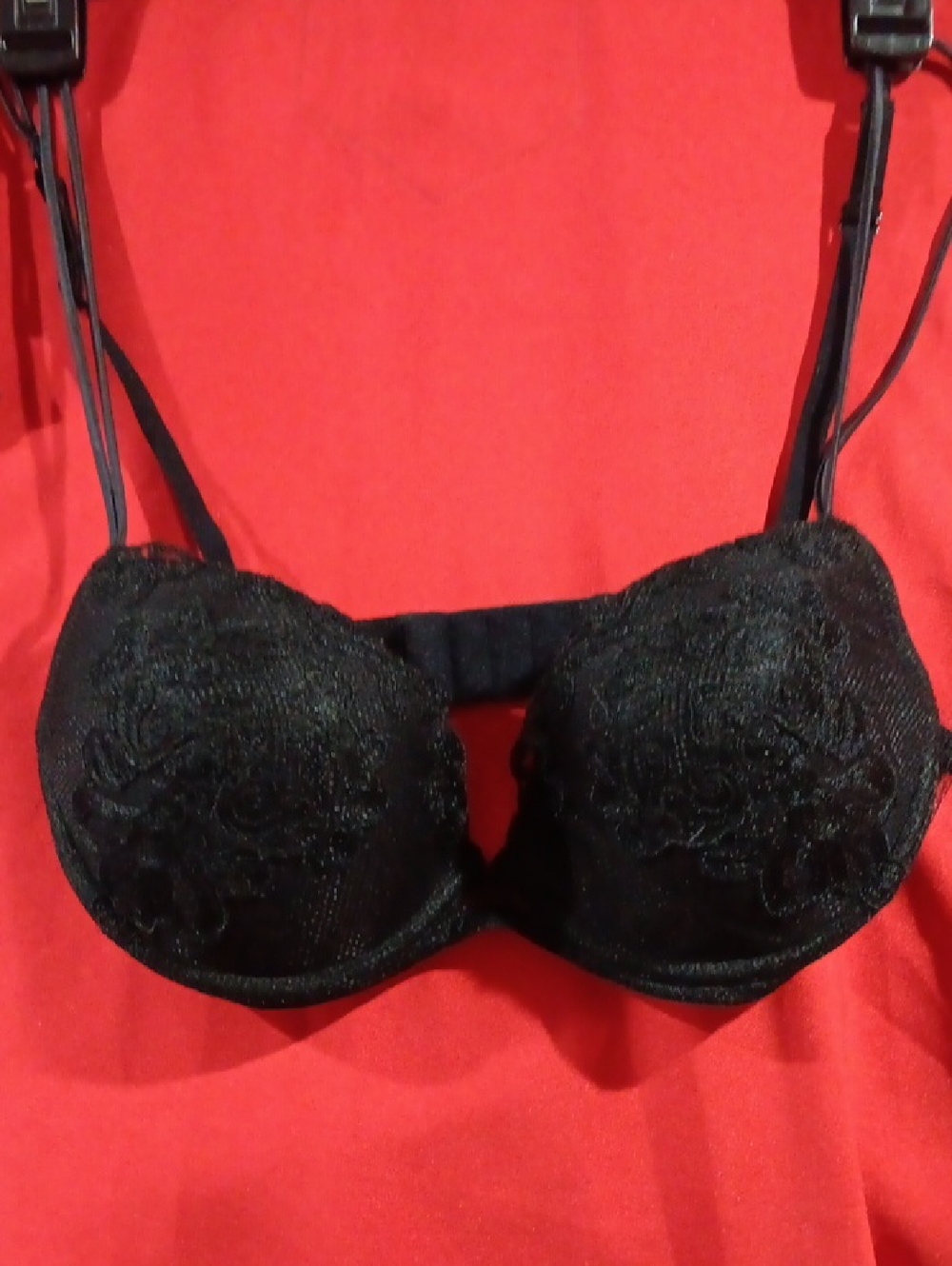 La Perla Black Embroidered Balconette Bra